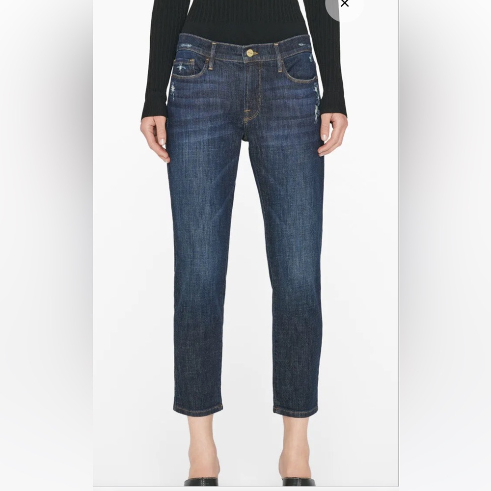 FRAME Le Garçon Crop Jeans in Covant, Size 24